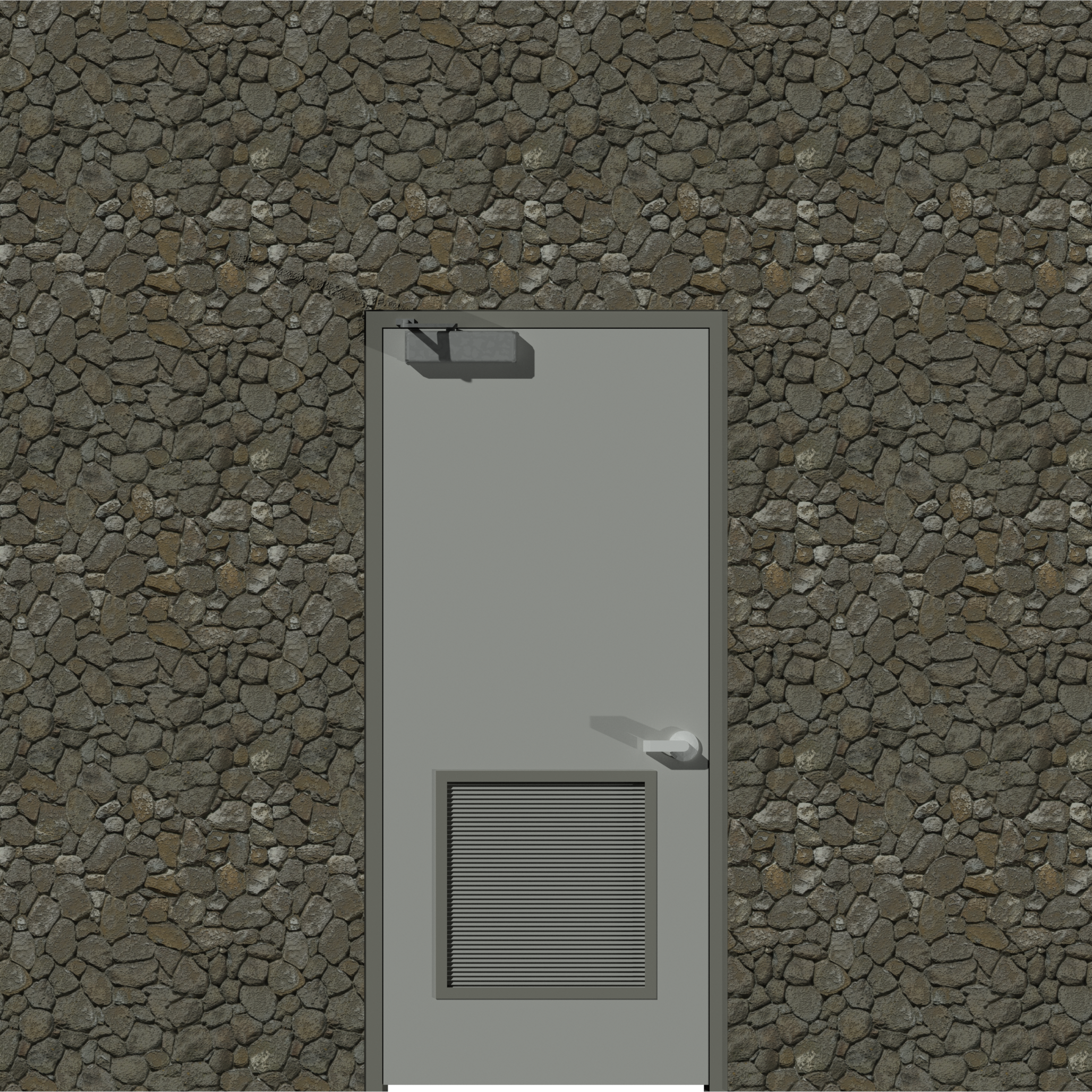 Bottom Louver Hollow Metal Door