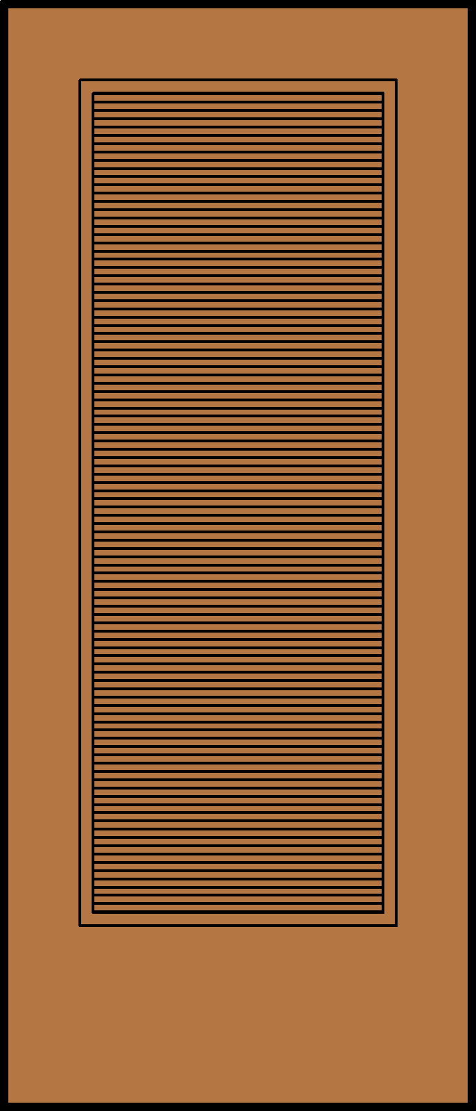 Full Louver Wood Door